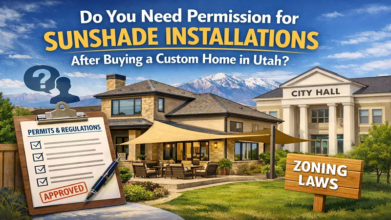 Do You Need Permission for Sunshade Installations After Buying a Custom Home in Utah?